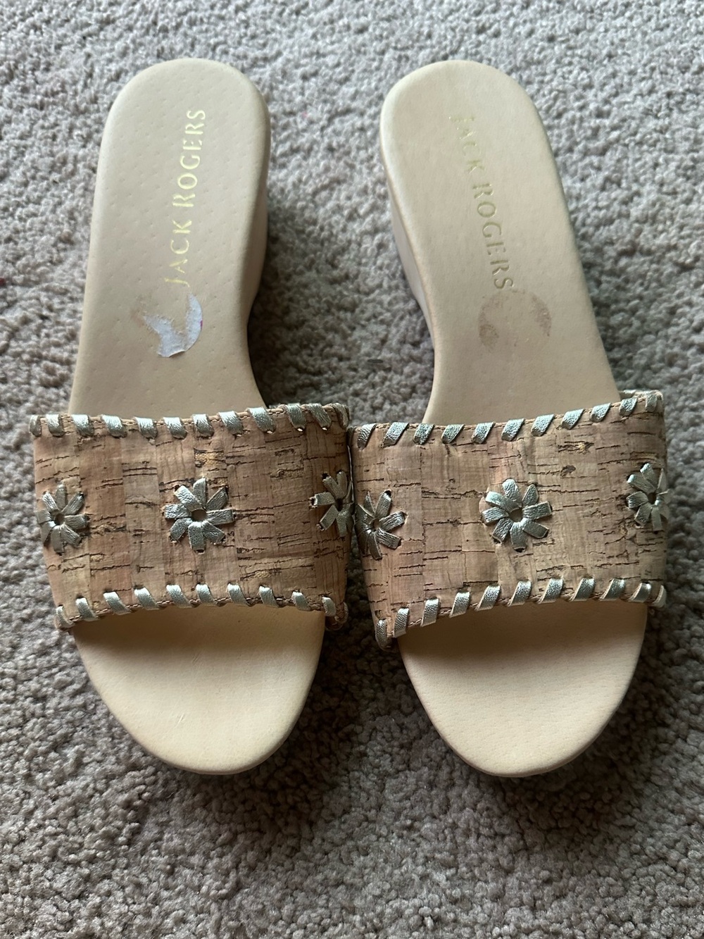 Jack Rogers Cork Slide Sandals 8.5